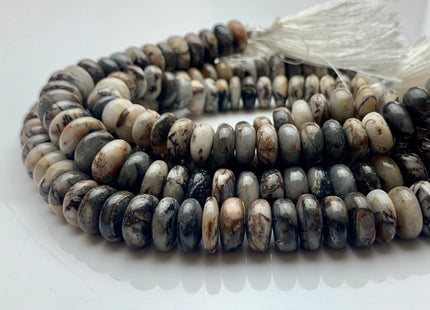 9mm 10mm 12mm 13mm 100% All Natural Smooth Rondelle Wooden Opal Gemstone Beads Multi Natural Wooden Brown Opal Beads 8 Inches Strand #3269