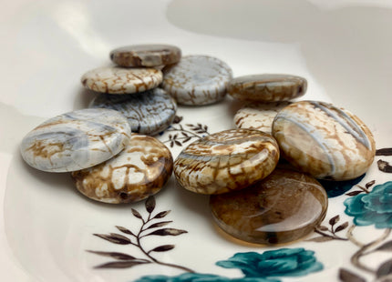 6-8x30-35 mm AAA Smooth Round Mixed Color Fire Agate Gemstone Beads Genuine Mixed Coffee Amber Ivory Color Agate 15 Inches #3523