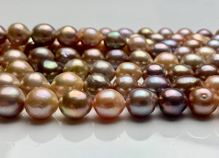 9-11 mm AAA Rare Mixed Natural Mauve Pink Baroque Edison Pearl Genuine High Luster Edison Pearl With Iridescent Color 33-36 Pieces #P1314