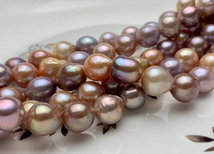 9-11 mm AAA Rare Mixed Natural Mauve Pink Baroque Edison Pearl Genuine High Luster Edison Pearl With Iridescent Color 33-36 Pieces #P1314