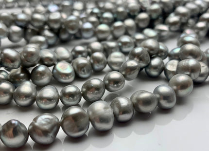 8-9 mm AAA Gray Color Freshwater Pearl Potato Nugget Beads Genuine Cultured Freshwater Pearls Genuine Natural Nugget Pearls #P1244