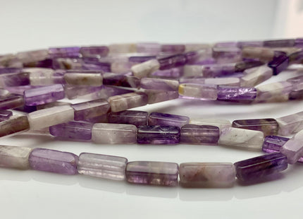 4-5x13 mm Cuboid Tube Shape Multi Purple Color Amethyst Gemstone Beads Purple Flower Amethyst Loose Beads 15.5 Inches Strand #3528
