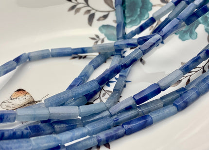 4-5x13 mm Cuboid Tube Shape Blue Aventurine Gemstone Beads Blue Color Aventurine Loose Beads 15.5 Inches Strand #3529