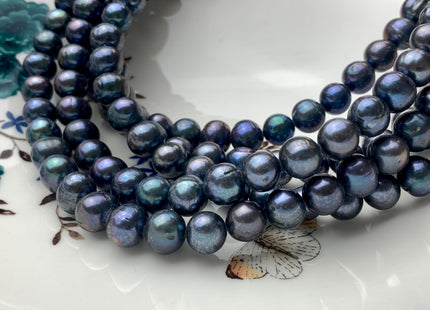 9-10 mm Peacock Potato Freshwater Pearls Beads Genuine Peacock Freshwater Pearls 42 Pieces #P1377