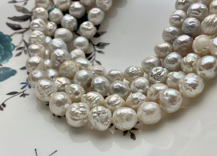 9-12 mm Natural White Baroque Freshwater Pearl Beads Natural White Edison Baroque Pearls Genuine Rare White Baroque Pearls #P1392