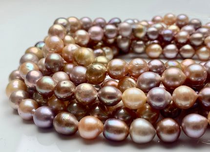 9-11 mm AAA Rare Mixed Natural Mauve Pink Baroque Edison Pearl Genuine High Luster Edison Pearl With Iridescent Color 33-36 Pieces #P1314