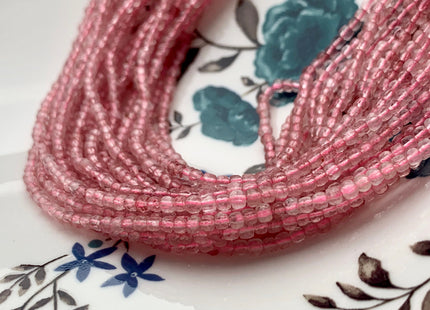 2.5 mm Micro Faceted Cube Dice Square Shape Strawberry Quartz Beads Genuine Diamond Cut Pink Color Gemstone Beads 15.5 Inches #3549