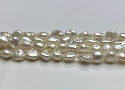5-9 mm AAA Natural White Keshi Nugget Freshwater Pearl Beads Center Drilled Keshi Pearls Genuine Keshi Pearl #P1342