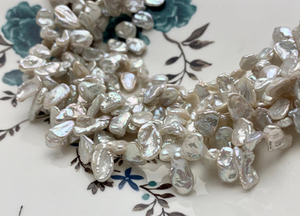7-8x10-12 mm AAA Natural White Keshi Freshwater Pearls Top Drilled Keshi Pearl Beads High Luster Genuine Quality natural Keshi Pearl #P1344