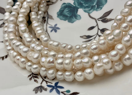 7-8x11-12 mm AAA Peanut Shape Natural White Color Freshwater Pearl Beads Genuine Very Rare Freshwater Baroque Peanut Pearl 32 Pieces #P1371