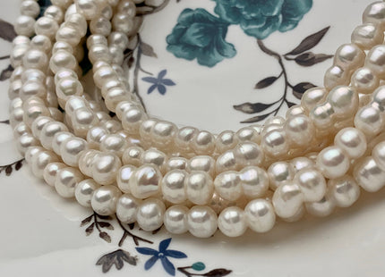 7-8x11-12 mm AAA Peanut Shape Natural White Color Freshwater Pearl Beads Genuine Very Rare Freshwater Baroque Peanut Pearl 32 Pieces #P1371