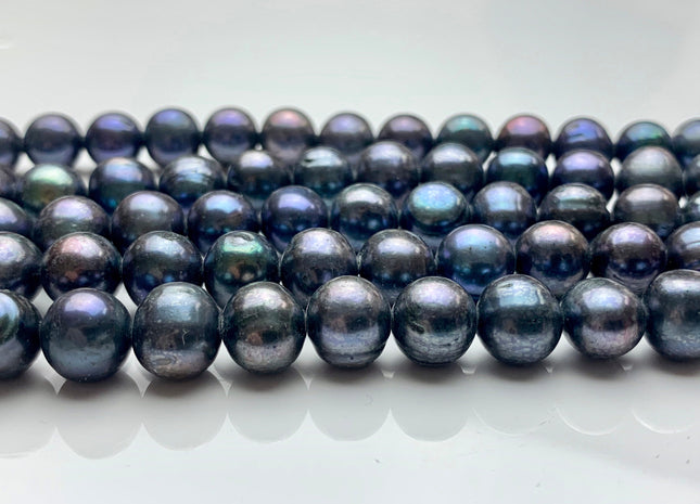 9-10 mm Peacock Potato Freshwater Pearls Beads Genuine Peacock Freshwater Pearls 42 Pieces #P1377