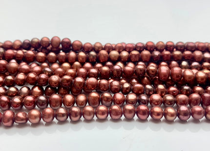 4 mm AAA Brick Red Color Potato Freshwater Pearl Beads Genuine High Luster Brick Pink Tiny Small Potato Freshwater Pearls #P1418