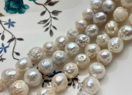 9-12 mm Natural White Baroque Freshwater Pearl Beads Natural White Edison Baroque Pearls Genuine Rare White Baroque Pearls #P1392