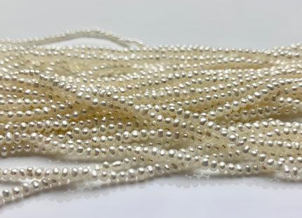 2 mm AAA Very Rare Natural White Tiny Seed Freshwater Pearl Beads Genuine Quality High Luster White Potato Freshwater Seed Pearls #P1455