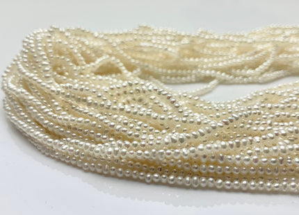 2 mm AAA Very Rare Natural White Tiny Seed Freshwater Pearl Beads Genuine Quality High Luster White Potato Freshwater Seed Pearls #P1455