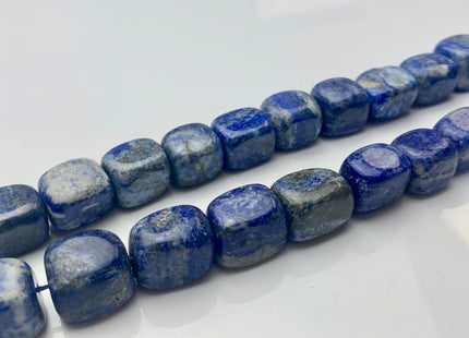 13-14x18 mm Natural Blue Lapis Gemstone Beads Genuine Natural Organic Rock Large Dice Shape Blue Lapis Beads 24 Pieces #3572