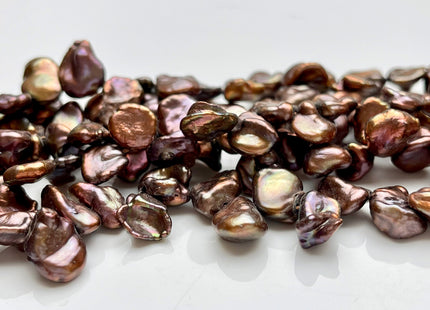 8x9-10 mm AAA Chocolate Brown Keshi Freshwater Pearls Top Drilled Keshi Pearl Beads Rare Brown Genuine Keishi Freshwater Pearls #P1546