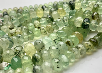 9mm 10mm 11mm 12mm 13mm 100% All Natural Faceted Rondelle Moss Green Prynite Beads Genuine Translucent Green Color Prynite 8 Inches #3711