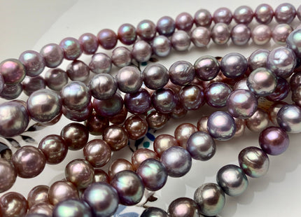 8-10 mm AAA Very Rare Natural Ultra Dark Mauve Pink Baroque Edison Pearl Genuine Top Quality Natural Purple Edison Pearl 43 Pieces #P1443