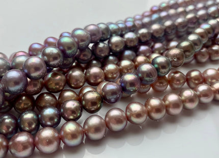 8-10 mm AAA Very Rare Natural Ultra Dark Mauve Pink Baroque Edison Pearl Genuine Top Quality Natural Purple Edison Pearl 43 Pieces #P1443