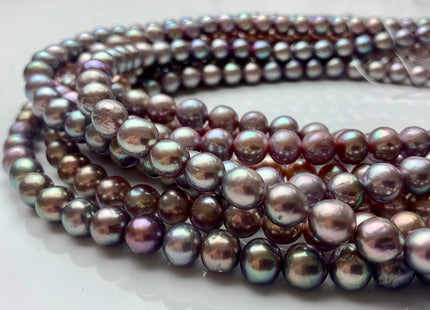 8-10 mm AAA Very Rare Natural Ultra Dark Mauve Pink Baroque Edison Pearl Genuine Top Quality Natural Purple Edison Pearl 43 Pieces #P1443