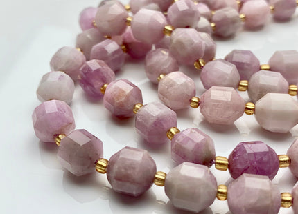 9x10mm 10x11mm AAA Half Strand Faceted Energy Prism Cut Kunzite Gemstone Genuine Double Terminated Points Natural Lavender Purple Bead #3604