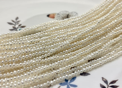 2 mm AAA Very Rare Natural White Tiny Seed Freshwater Pearl Beads Genuine Quality High Luster White Potato Freshwater Seed Pearls #P1455