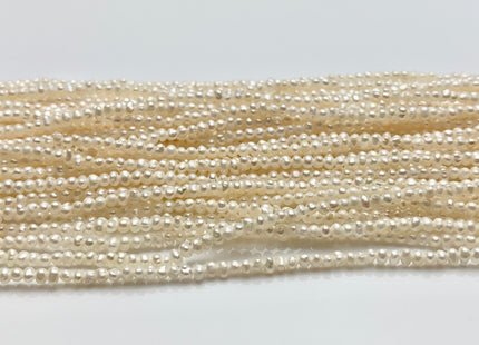 1.5 mm AA Tiny Freshwater Pearl Beads Seed Pearls Natural White Freshwater Potato Pearl Beads Tiny Seed Pearls #1207