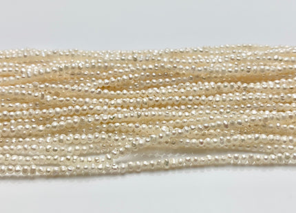 1.5 mm AA Tiny Freshwater Pearl Beads Seed Pearls Natural White Freshwater Potato Pearl Beads Tiny Seed Pearls #1207