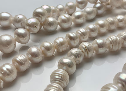 12-16 mm Natural White Jumbo Size Freshwater Baroque Pearl Beads Genuine Natural White Large Baroque Pearl Beads 27-28 Beads #P1588