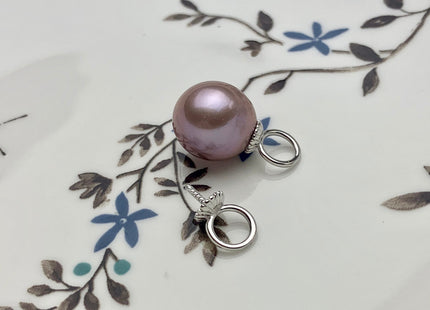 One Piece 925 Sterling Silver Pendant Setting Findings For Half Drilled Pearls Ring Design Sterling Silver Pendant #10169
