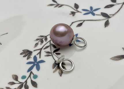 One Piece 925 Sterling Silver Pendant Setting Findings For Half Drilled Pearls Ring Design Sterling Silver Pendant #10169