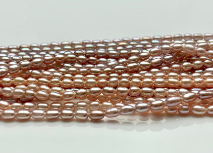 2x3-3.5mm AAA Natural Pink Rice Tiny Seed Freshwater Pearls High Luster Seed Freshwater Pearls Genuine Top Quality Pearls #P1552