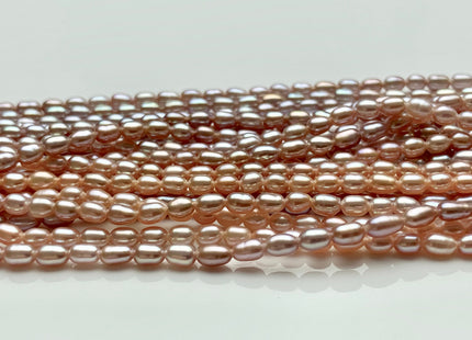 2x3-3.5mm AAA Natural Pink Rice Tiny Seed Freshwater Pearls High Luster Seed Freshwater Pearls Genuine Top Quality Pearls #P1552