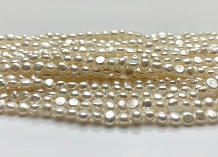 3.5-5mm AAAA Natural White Round Nugget Freshwater Seed Pearl Beads Genuine Smoot And High Luster Tiny Cultured Seed Pearl #P1600