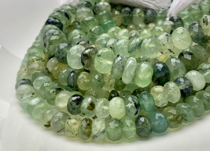 9mm 10mm 11mm 12mm 13mm 100% All Natural Faceted Rondelle Moss Green Prynite Beads Genuine Translucent Green Color Prynite 8 Inches #3711