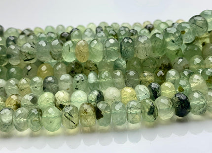 9mm 10mm 11mm 12mm 13mm 100% All Natural Faceted Rondelle Moss Green Prynite Beads Genuine Translucent Green Color Prynite 8 Inches #3711