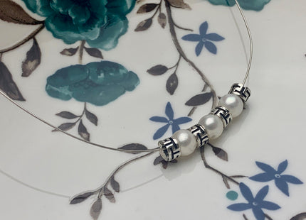 One Piece 3x5mm 925 Sterling Silver Tibetan Style Silver Spacer Genuine Sterling Silver Spacer Bali Antique Tube Large Hole Beads #10216