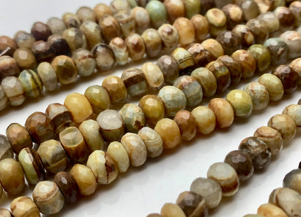 6mm 8mm 9mm Natural AAA Yellow Jasper Beads Faceted Rondelle Quality Yellow Brown Green Jasper Beads 8 inches Strand #3739