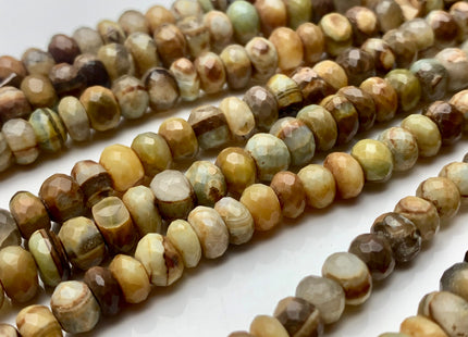 6mm 8mm 9mm Natural AAA Yellow Jasper Beads Faceted Rondelle Quality Yellow Brown Green Jasper Beads 8 inches Strand #3739