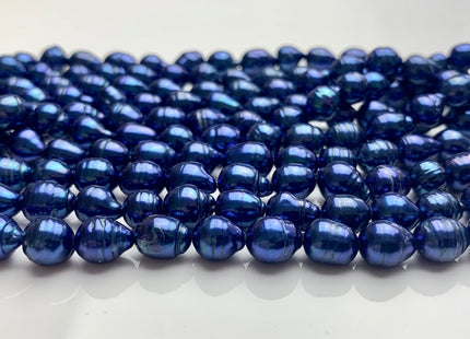 7-8x8-9 mm Navy Blue Baroque Freshwater Pearl Beads Genuine Navy Blue Color Baroque Freshwater Pearls 47-48 Pieces #P1629