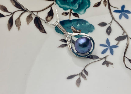 One Piece 925 Sterling Silver Pendant Setting Findings For Half Drilled Pearls Tear Drop Design Pearl Mounting DIY Jewelry Pendant #10180