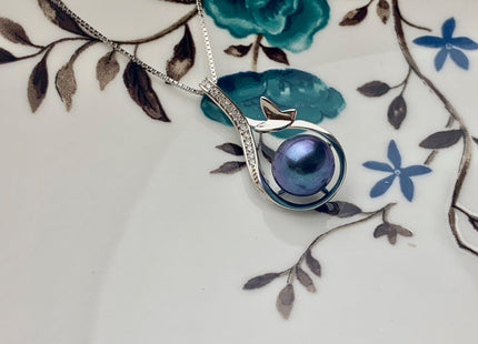 One Piece 925 Sterling Silver Pendant Setting Findings For Half Drilled Pearls Tear Drop Design Pearl Mounting DIY Jewelry Pendant #10180