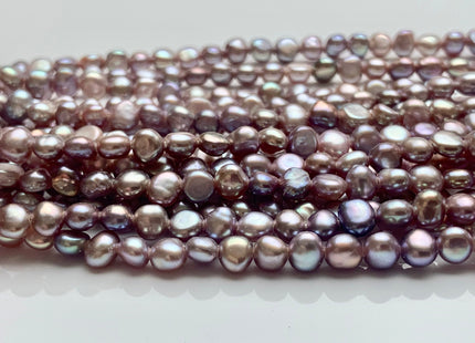 3.5-4mm AAAAA Natural Dark Purple Mauve Potato Nugget Freshwater Seed Pearls Genuine Very Rare Super High Luster Tiny Round Nugget #P1601