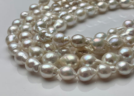 8-9x10-12 mm AAAA Very Rare Baroque Natural White Freshwater Pearls Top Quality Super High Luster White Baroque Pearls #P1599