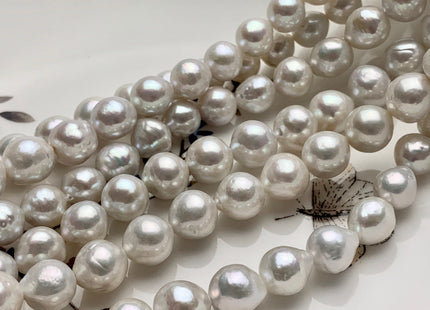 8-10 mm AAAAA Very Rare Natural White Freshwater Baroque Pearl Beads Top Quality Super High Luster White Baroque Pearls #P1598