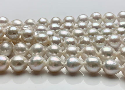 8-10 mm AAAAA Very Rare Natural White Freshwater Baroque Pearl Beads Top Quality Super High Luster White Baroque Pearls #P1598
