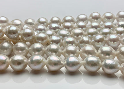 8-10 mm AAAAA Very Rare Natural White Freshwater Baroque Pearl Beads Top Quality Super High Luster White Baroque Pearls #P1598