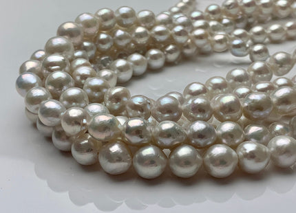 8-10 mm AAAAA Very Rare Natural White Freshwater Baroque Pearl Beads Top Quality Super High Luster White Baroque Pearls #P1598